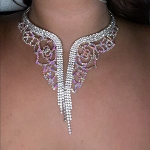 Ab crystal necklace
